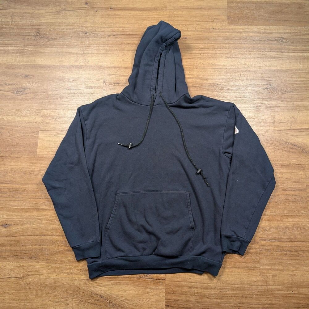 Bulwark FR Hoodie Mens Size Large Flame Resistant Workwear Rugged Pullover
